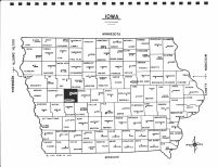 Iowa State Map, Carroll County 1980